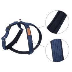 AMIPLAY Szelki regulowane Grand Soft Cotton - Granatowe M