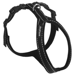 AMIPLAY Szelki regulowane Grand Soft Reflective - Czarne XL