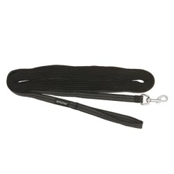 AMIPLAY Smycz treningowa Rubber 5 m - Czarna S-M