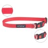 AMIPLAY Obroża regulowana z blokadą Basic - Czerwona L (35-50 x 2cm)