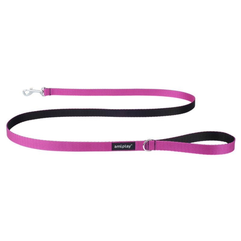 AMIPLAY Smycz Twist 150cm - Różowa L