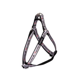 AMIPLAY Szelki regulowane Joy - Szare kwiatki M