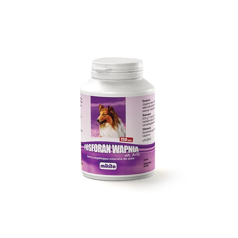 MIKITA Fosforan wapnia A + D3 150 tabletek