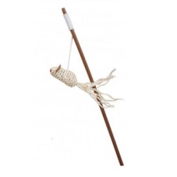 COMFY Zabawka Gaia - wędka z myszką z dzwonkiem 40cm