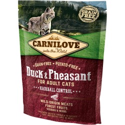 CARNILOVE CAT Grain-Free Duck and Pheasant Hairball Control - Kaczka i bażant 6 kg