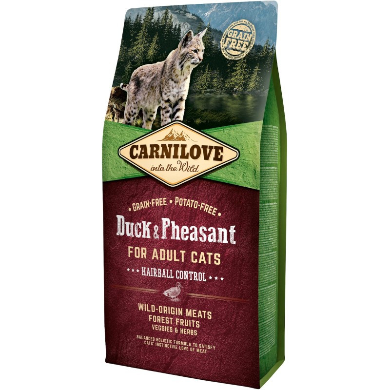 CARNILOVE CAT Grain-Free Duck and Pheasant Hairball Control - Kaczka i bażant 400g