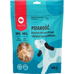 MACED Psiakość kosteczki wołowe oblane kurczakiem 500g