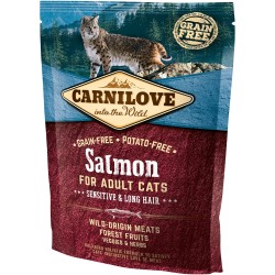 CARNILOVE CAT Grain-Free Salmon Sensitive & Long Hair - Łosoś 2x 6kg