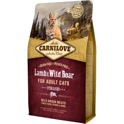 CARNILOVE CAT Grain-Free Lamb and Wild Boar Sterilised - Jagnięcina i dzik 400g