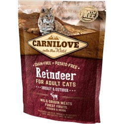 CARNILOVE CAT Grain-Free Reindeer Energy and Outdoor - Renifer 2 kg