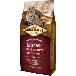 CARNILOVE CAT Grain-Free Reindeer Energy and Outdoor - Renifer 2 kg
