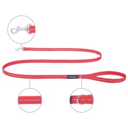 AMIPLAY Smycz Reflective 150cm - Czerwona M