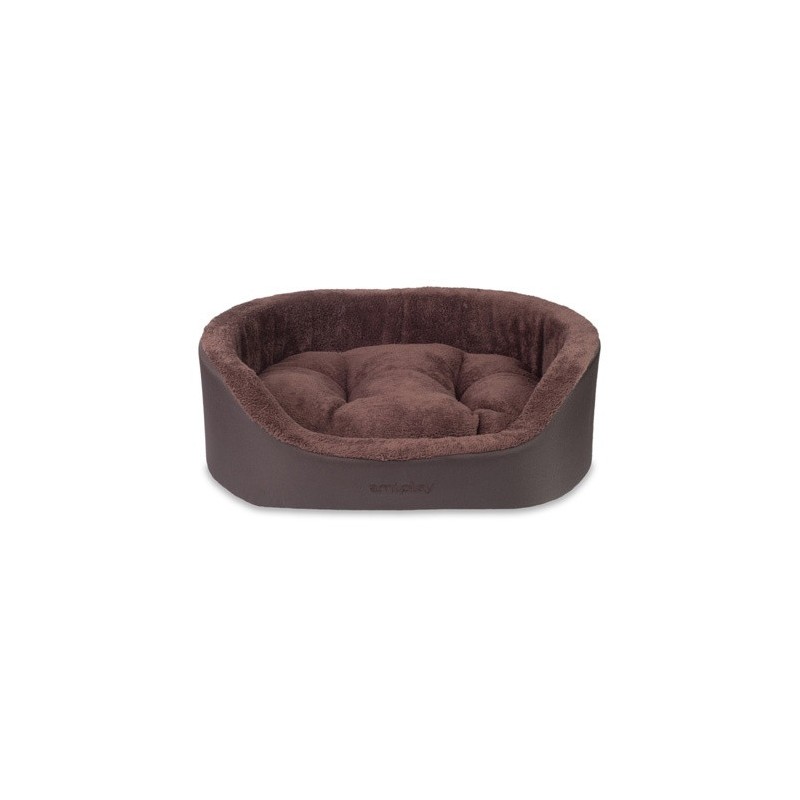 AMIPLAY Legowisko Elipsa Aspen - Brązowe L