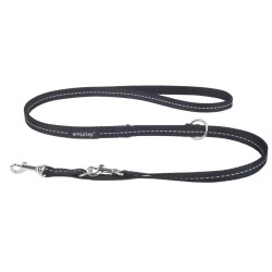AMIPLAY Smycz regulowana 6 in 1  Reflective 100-200 cm - Czarna S