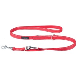 AMIPLAY Smycz regulowana 6 in 1  Reflective 100-200 cm - Czerwona L