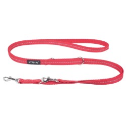 AMIPLAY Smycz regulowana 6 in 1  Reflective 100-200 cm - Czerwona XL