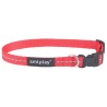 AMIPLAY Obroża regulowana Reflective - Czerwona S (20-35 x 1cm)