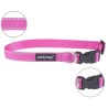 AMIPLAY Obroża regulowana Reflective - Różowa XL (45-70 x 2,5cm)