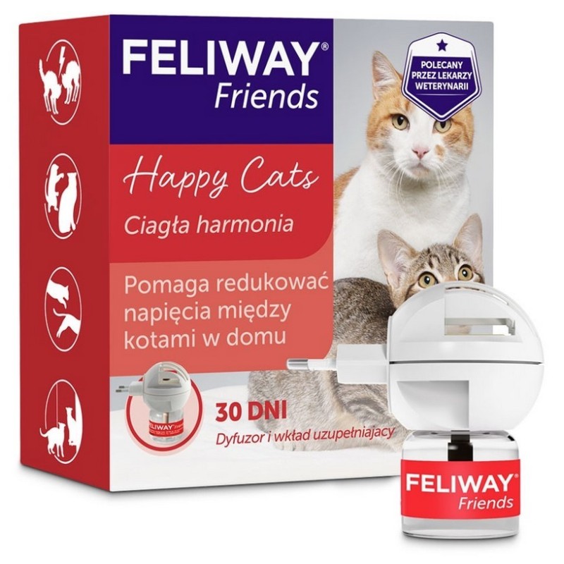 FELIWAY Feromony Friends dla kota - Komplet 48ml (wkład + dyfuzor)