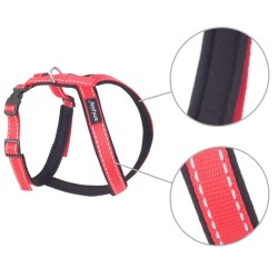 AMIPLAY Szelki regulowane Grand Soft Reflective - Czerwone XL