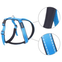 AMIPLAY Szelki regulowane Grand Soft Reflective - Niebieskie M