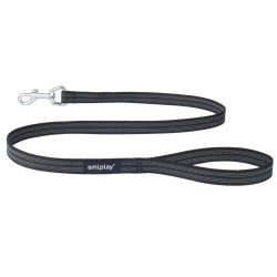 AMIPLAY Smycz Rubber 120cm - Czarna L-XL