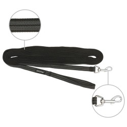 AMIPLAY Smycz treningowa Rubber 5 m - Czarna L-XL