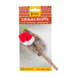 DINGO Zabawka dla kota - Mysz Mikołaj