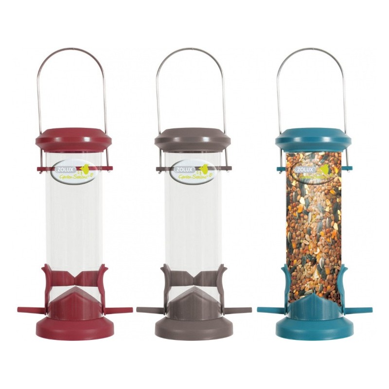 ZOLUX Karmnik plastikowy SILO (2 żerdki) Czerwony