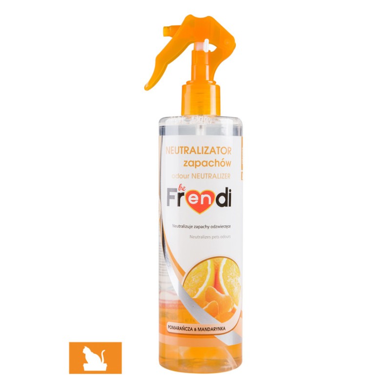 BE FRENDI Spray Neutralizator Zapachów Odzwierzęcych - Pomarańcza i Mandarynka 400 ml