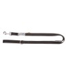 DINGO Smycz przedłużana Twilight Silver - czarna 1cm x 220cm