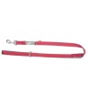 DINGO Smycz przedłużana Twilight Silver - bordowa 2,5cm x 220cm