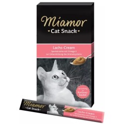 MIAMOR Cat Snack - Lachs-Cream pasta z łososia 6x 15g