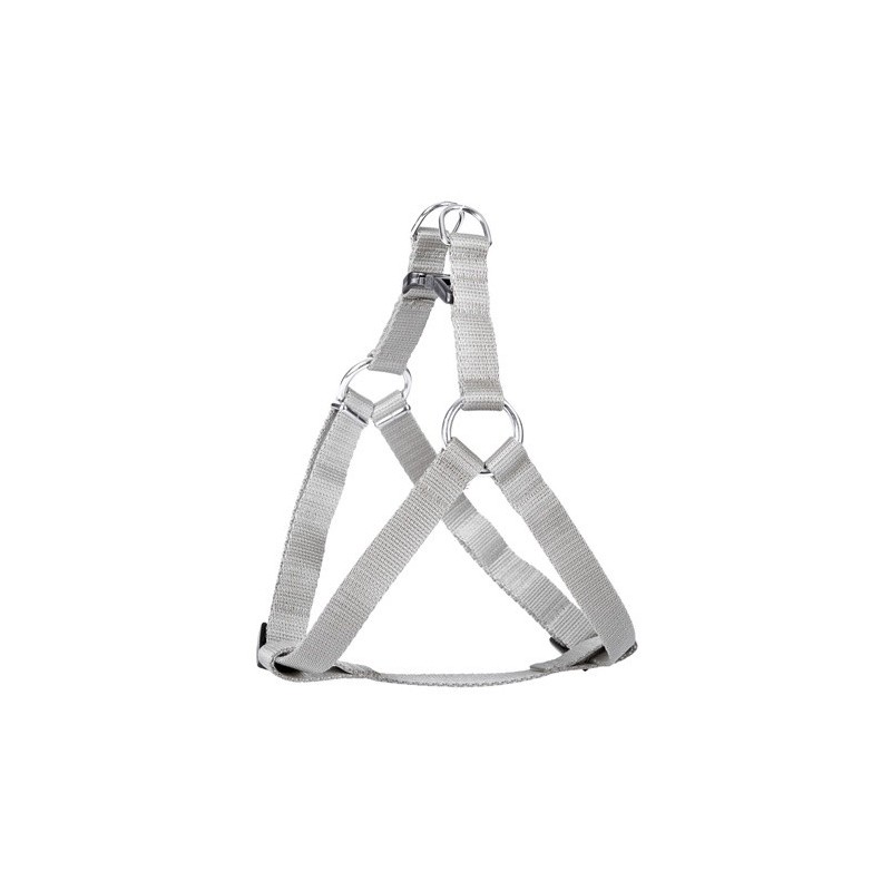 DINGO Szelki z taśmy "Fred" - szare rozm. 50 (1,6cm)