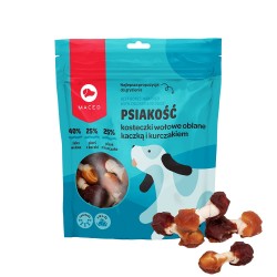 MACED Psiakość kosteczki wołowe oblane kaczką i kurczakiem 500g