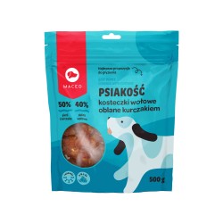 MACED Psiakość kosteczki wołowe oblane kurczakiem 500g