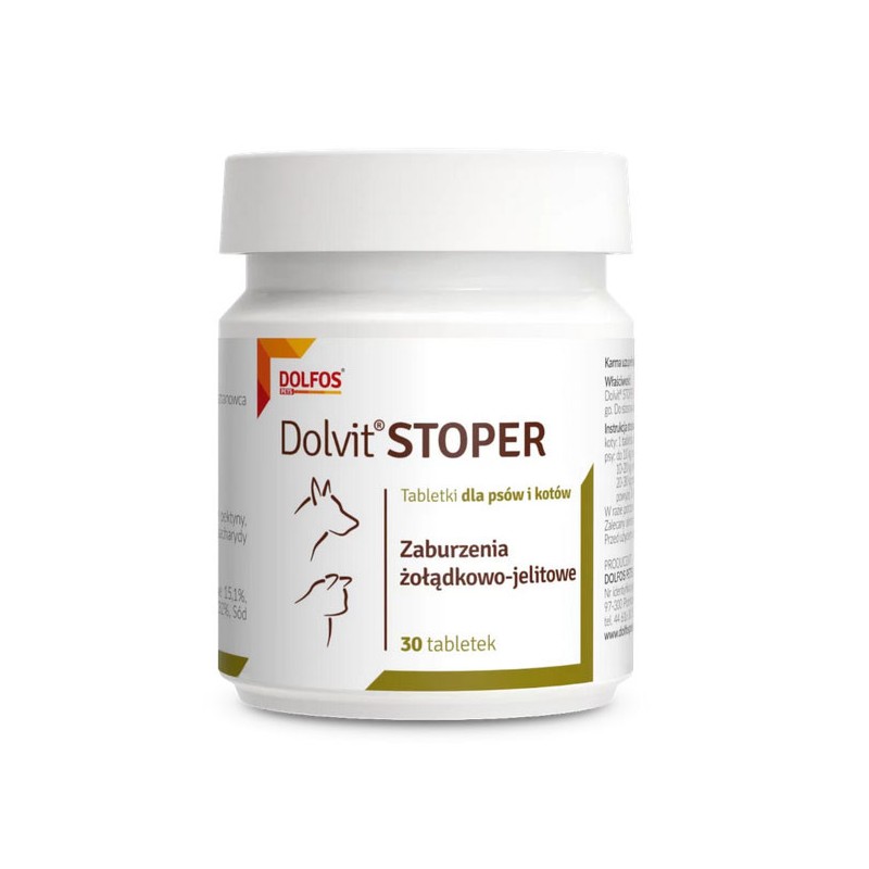 DOLFOS Dolvit Stoper - zaburzenia żołądkowo-jelitowe 30 tabl.