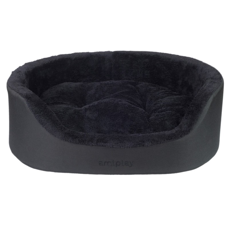 AMIPLAY Legowisko Elipsa Aspen - Czarne M