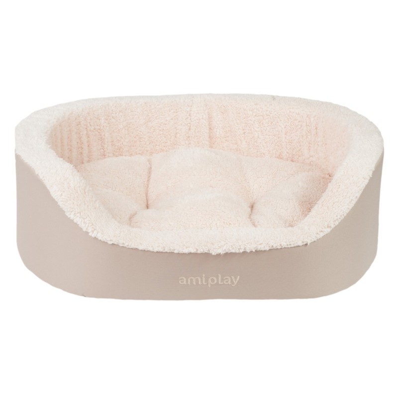 AMIPLAY Legowisko Elipsa Aspen - Beżowe M