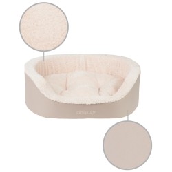 AMIPLAY Legowisko Elipsa Aspen - Beżowe L
