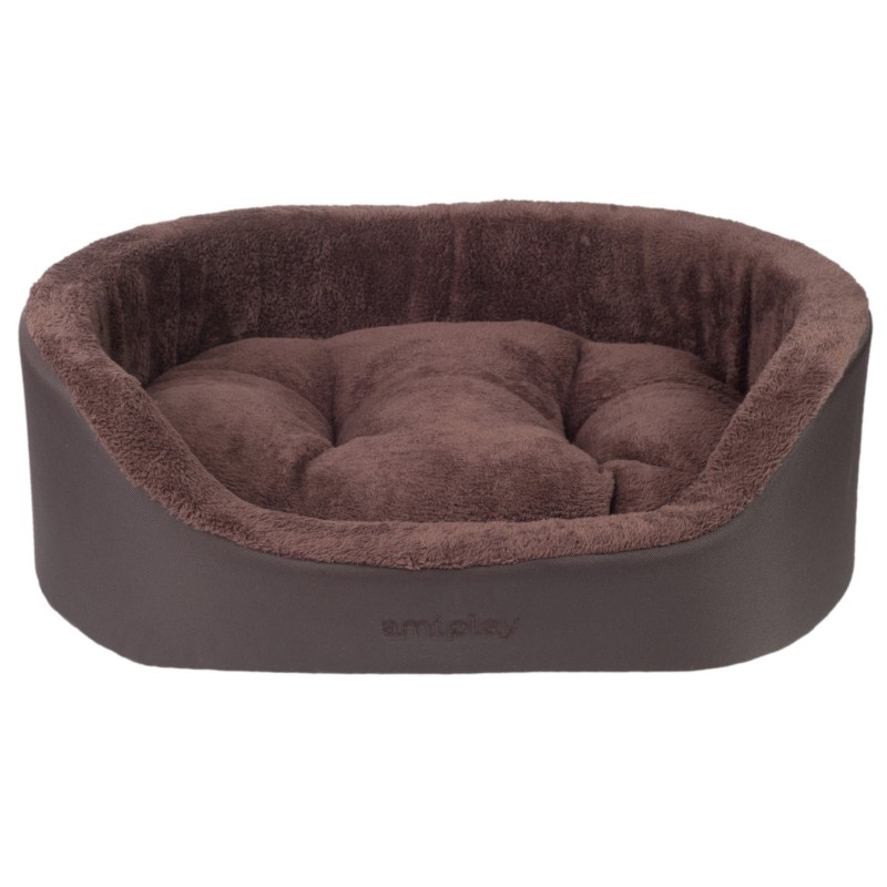 AMIPLAY Legowisko Elipsa Aspen - Brązowe S