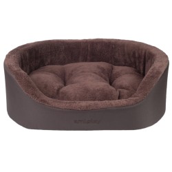 AMIPLAY Legowisko Elipsa Aspen - Brązowe L