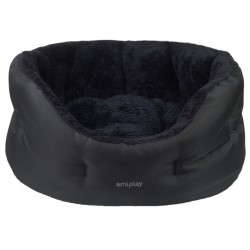 AMIPLAY Legowisko Colosseum Aspen - Czarne S (47 x 40 x 21 cm)