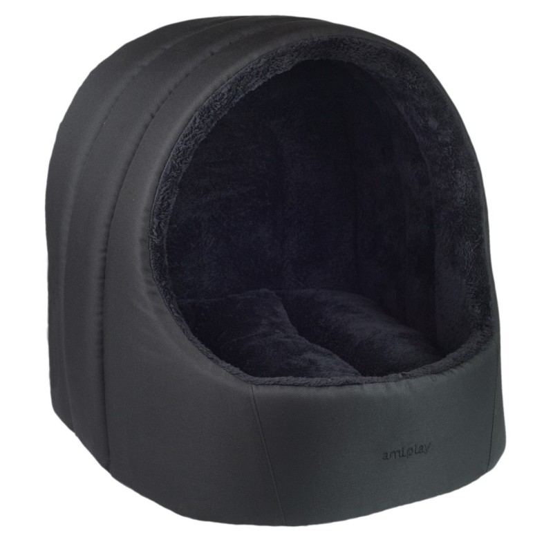 AMIPLAY Buda Owalna Aspen - Czarna L (44 x 44 x 46 cm)
