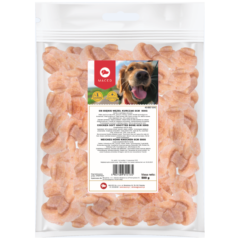 MACED Miękki węzeł 6cm - kurczak 500g
