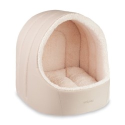 AMIPLAY Buda Owalna Aspen - Beżowe L (44 x 44 x 46 cm)