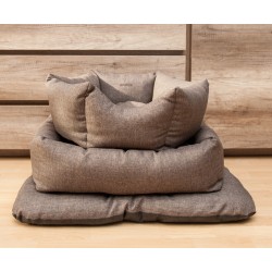 AMIPLAY Poduszka prostokątna Palermo - Brązowa M