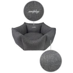 AMIPLAY Legowisko Korona Palermo - Ciemnoszare L