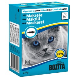BOZITA Makrela - kawałeczki mięsa dla kotów 370g (galaretka) 370g