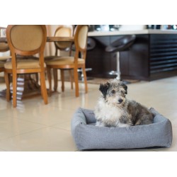 AMIPLAY Legowisko Sofa Palermo - Ciemnoszare S